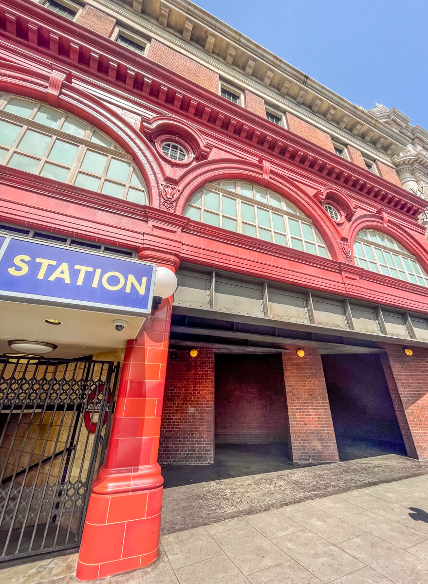 replica of Leicester Square station in London. This is the secret entrance to Diagon Alley at Universal Studios