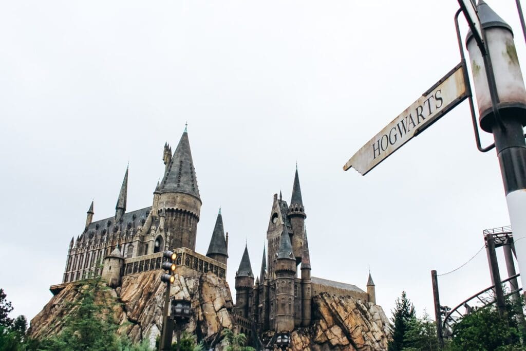 view of Hogwarts Castle at Harry Potter World Islands of Adventure