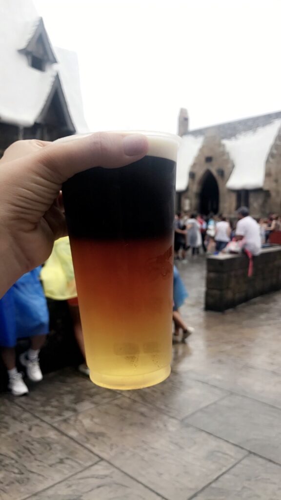 Deathly hallows layered beer at Universal Orlando harry potter world